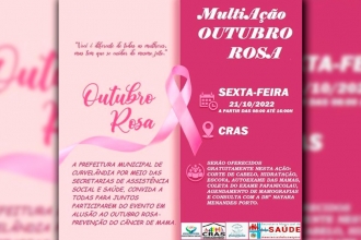 Campanha Outubro Rosa - Mês de prevenção ao Câncer de Mama